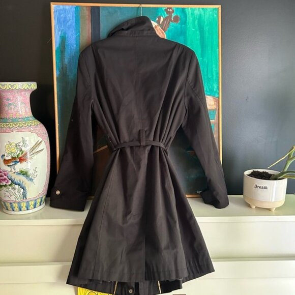 Ivanka Trump Black Trench Coat Windbreaker XL - Picture 13 of 16